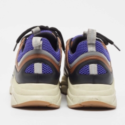 Dior Multicolor Leather and Mesh B22 Lace Up Sneakers Size 46