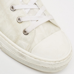 Dior White Oblique Mesh and Rubber B23 Sneakers Size 43