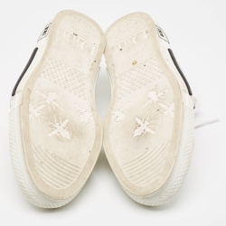Dior White Oblique Mesh and Rubber B23 Sneakers Size 43