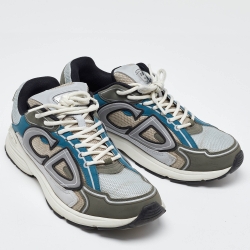 Dior Tricolor Mesh and Rubber B30 Sneakers Size 43