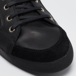 Pre Owned Dior Homme Black Leather B18 Low Top Sneakers Size 46