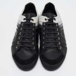 Pre Owned Dior Homme Black Leather B18 Low Top Sneakers Size 46