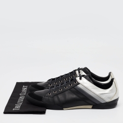 Pre Owned Dior Homme Black Leather B18 Low Top Sneakers Size 46