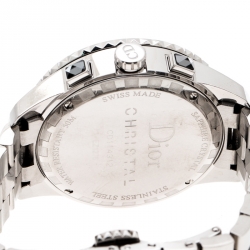 Dior Silver Grey Stainless Steel Christal CD114312 Men's Wristwatch 38 mm