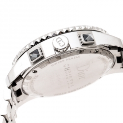 Dior Silver Grey Stainless Steel Christal CD114312 Men's Wristwatch 38 mm