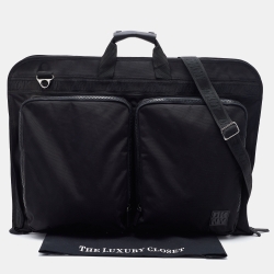 Pre Owned DKNY Black Nylon Garment Luggage Travel Bag