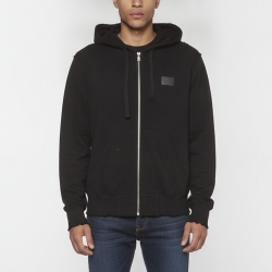 Pre Owned Dolce & Gabbana Black Logo Detail Jersey Zip-Up Hoodie XL