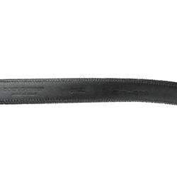 Pre Owned Dolce and Gabbana Black Velvet Bee Buckle Belt 115cm