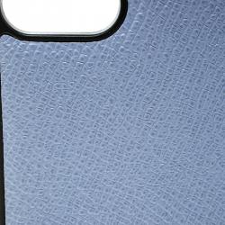 Dolce and Gabbana Blue Dauphine Leather Iphone 7 Case