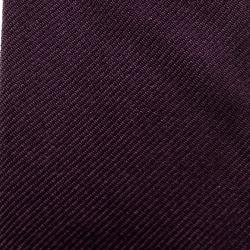 Pre Owned Dolce and Gabbana Burgundy Skinny Silk Tie