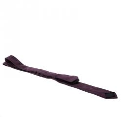 Pre Owned Dolce and Gabbana Burgundy Skinny Silk Tie