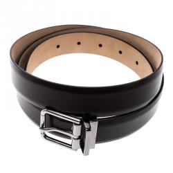 Pre Owned حزام دولتشي أند غابانا جلد بني داكن 115 سم