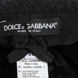 Dolce & Gabbana Black Cashmere Wool Bucket Hat