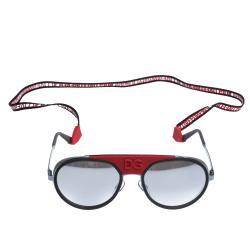 Dolce & Gabbana Gunmetal/Mirrored Silver DG2210 Madison DG Cup Collection Sunglasses
