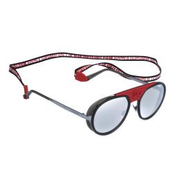 Dolce & Gabbana Gunmetal/Mirrored Silver DG2210 Madison DG Cup Collection Sunglasses