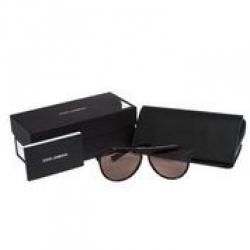 Pre Owned Dolce & Gabbana Havana/Brown DG4341 Sunglasses