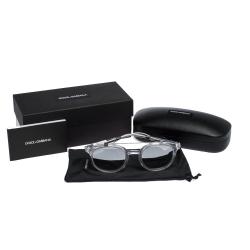 Dolce & Gabbana Light Grey/Mirrored Silver DG6116 Sunglasses