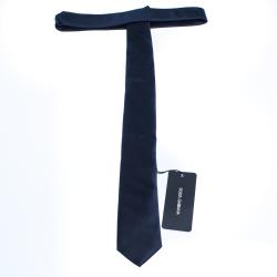 Pre Owned Dolce & Gabbana Midnight Blue Silk Satin Tie