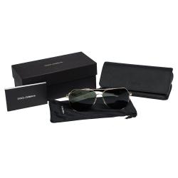 Dolce & Gabbana Green Polarized/Pale Gold Sand DG2133K Sunglasses