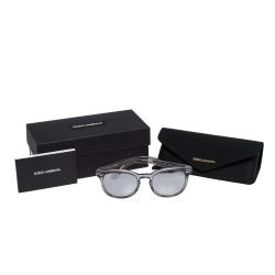 Dolce & Gabbana Light Grey/Mirrored Silver DG4254 Sunglasses