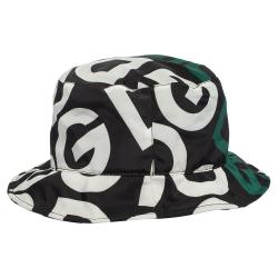 Printed Bucket Hat in White - Dolce Gabbana