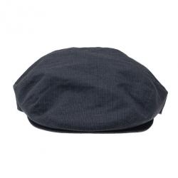 Pre Owned Dolce and Gabbana Grey Striped Cap Size 58