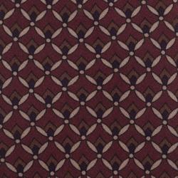 Pre Owned Dolce and Gabbana Burgundy Patterned Silk Tie