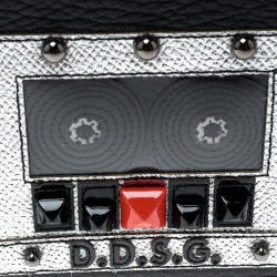 Dolce and Gabbana Black Leather Bottalato Radio 6 CC Bifold Wallet