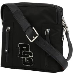 Dolce and Gabbana Black Nylon Messenger Bag