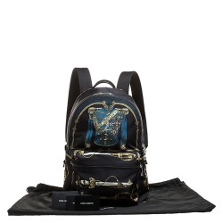 Dolce & Gabbana Black Nylon Knight Uniform Backpack