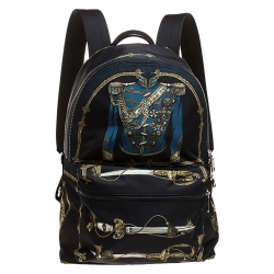 Dolce & Gabbana Black Nylon Knight Uniform Backpack