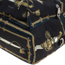Dolce & Gabbana Black Nylon Knight Uniform Backpack