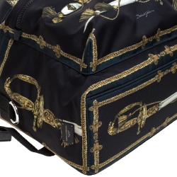 Dolce & Gabbana Black Nylon Knight Uniform Backpack