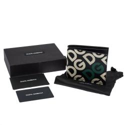 Dolce & Gabbana Multicolor DG Mania Print Leather Bifold Wallet
