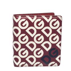 Dolce & Gabbana Multicolor DG Mania Print Leather Bifold Wallet