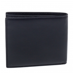 Pre Owned Dolce & Gabbana Logo Print Leather Bifold Wallet