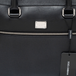 Dolce & Gabbana Black Leather Briefcase