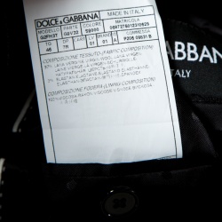 Pre Owned Dolce and Gabbana Colorblock Striped Wool Double Breasted Blazer S
