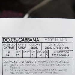 مملوكة مسبقًا بدلة دولتشي أند غابانا مارتيني ثلاثة قطع جاكارد عنابي وأسود XXL