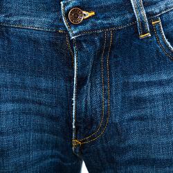 مملوكة مسبقًا Dolce & Gabbana Blue Denim Regular Slim Jeans IT 48