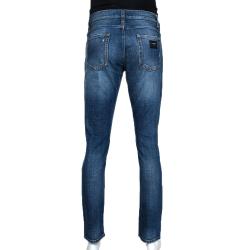 مملوكة مسبقًا Dolce & Gabbana Blue Denim Regular Slim Jeans IT 48