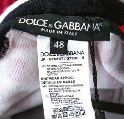 Pre Owned بنطلون رياضي دولتشي أند غابانا قطن طباعة دي جي مانيا متعدد الألوان IT 48