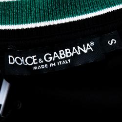 مملوكة مسبقًا Dolce & Gabbana Black DG Mania Print Cotton Jersey Crew Neck T Shirt XL