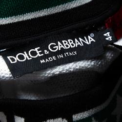 Pre Owned سويتشيرت دولتشي أند غابانا رقبة مستديرة جيرسي قطن طباعة مانيا دي جي متعدد الألوان  IT 44