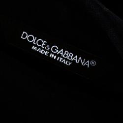 مملوكة مسبقًا Dolce & Gabbana Blue Check Print Virgin Wool Single Breasted Suit IT 44