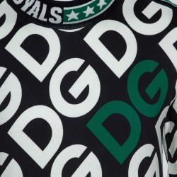 Pre Owned Dolce & Gabbana Multicolor DG Mania Print Cotton Jersey Crew Neck Sweatshirt IT 52