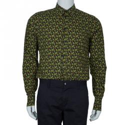 Pre Owned قميص دولتشي أند غابانا كاكتاس أخضر رجالي L