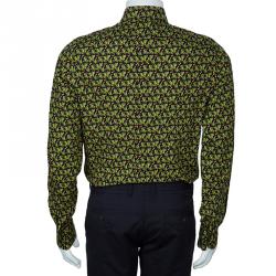 Pre Owned قميص دولتشي أند غابانا كاكتاس أخضر رجالي L