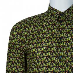 Pre Owned قميص دولتشي أند غابانا كاكتاس أخضر رجالي L