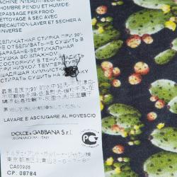 Pre Owned قميص دولتشي أند غابانا كاكتاس أخضر رجالي L